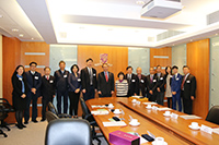 中大段崇智校長（中）及教職員歡迎中國社會科學院訪問團到訪